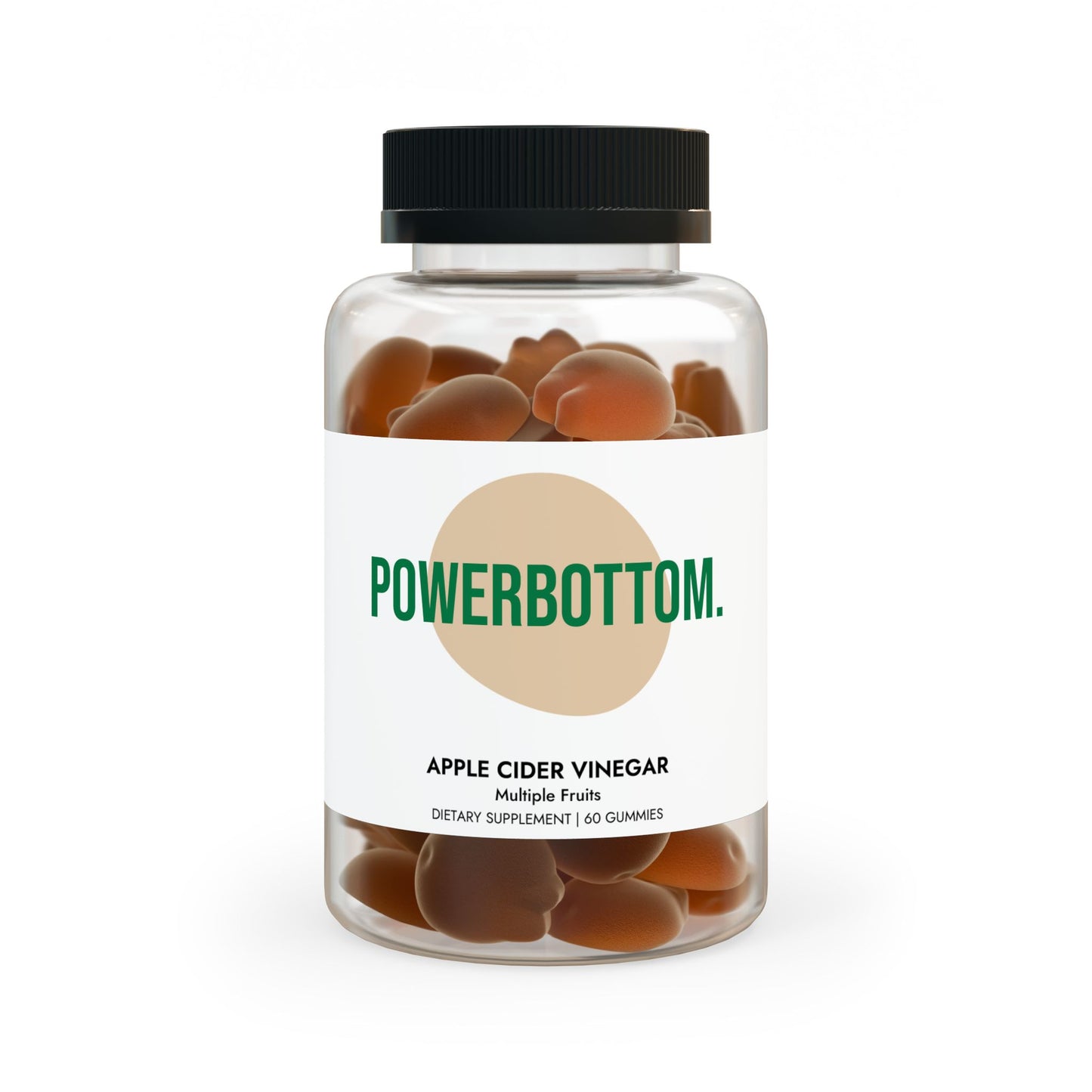 POWERBOTTOM - Apple Cider Vinegar Gummies (60 Gummies)